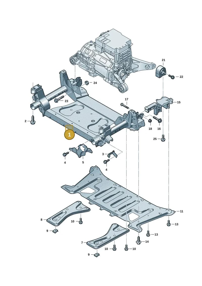 9J1400048D — Audi RS e-tron GT (2020-2025) diagram 4j1399000, position 1