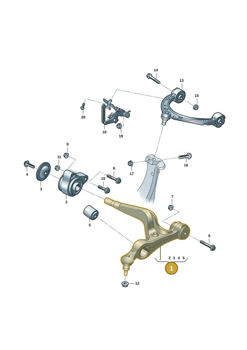 9J1407152G — Audi RS e-tron GT (2020-2025) diagram 4j1407010, position 1