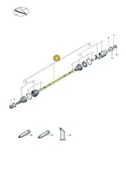 9J1407271P Porsche Drive Shaft