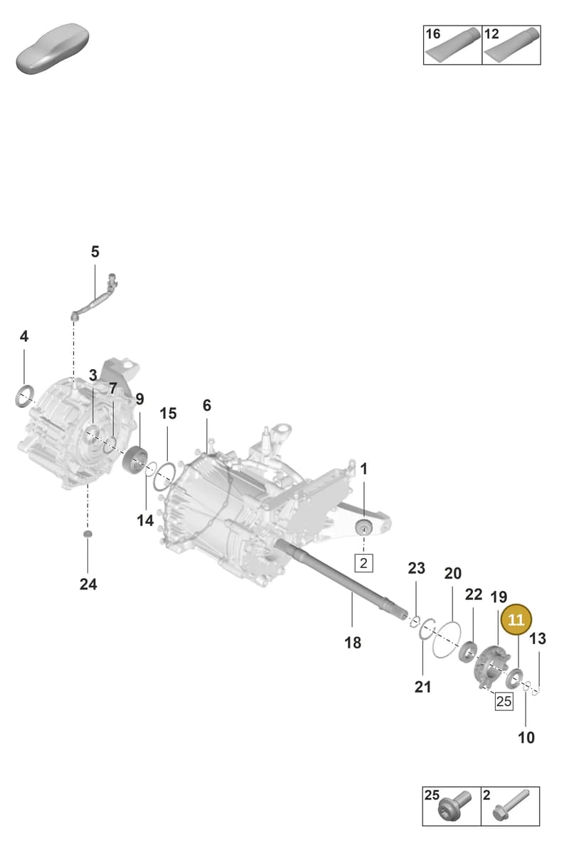 9J1409189 — Porsche Taycan Sport Turismo (2019-2024) diagram p56354100, position 11