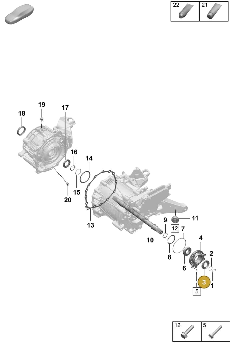 9J1409189 — Porsche Taycan Sport Turismo (2023-2025) diagram p64354100, position 3