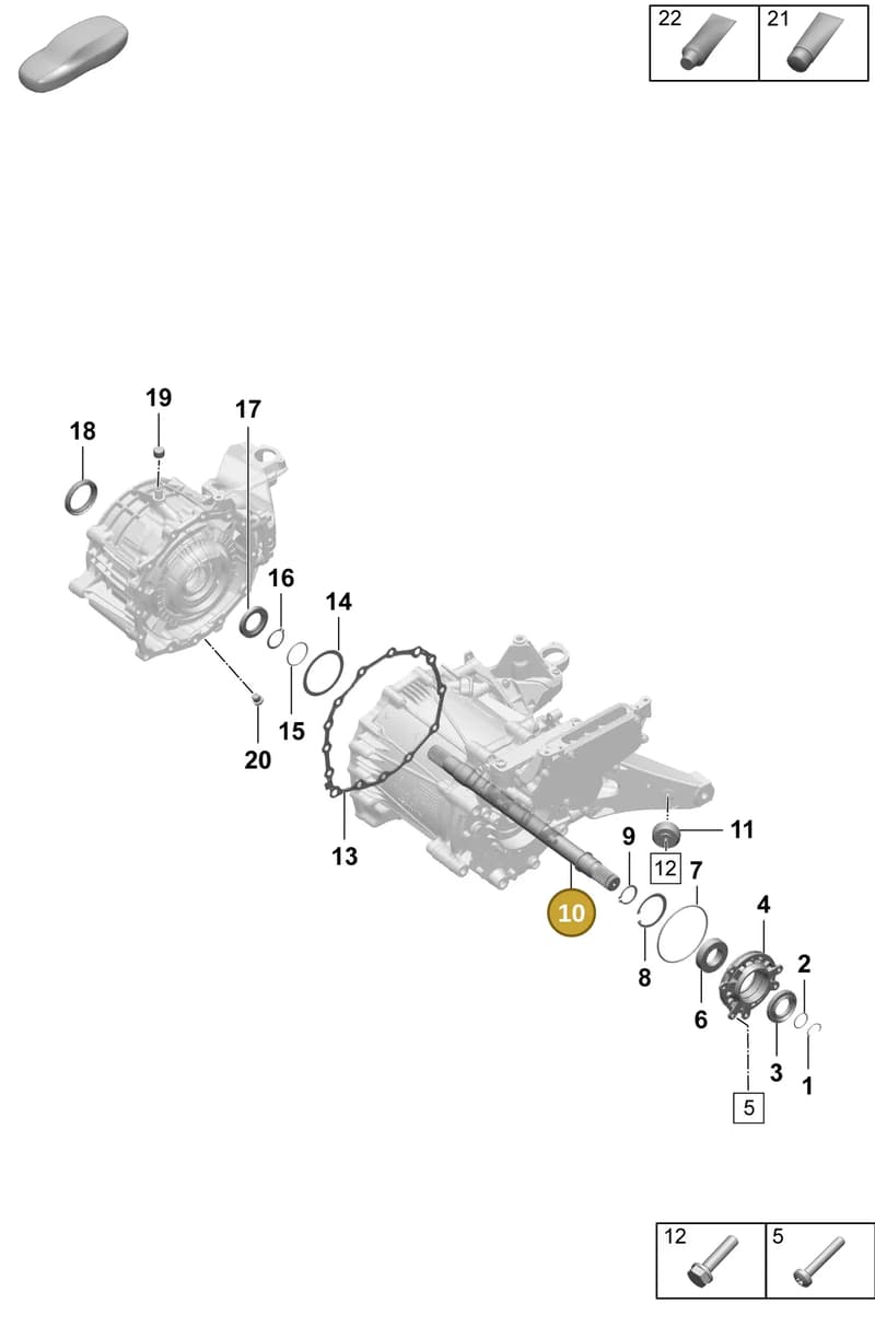 9J1409353A — Porsche Taycan Sport Turismo (2023-2025) diagram p64354100, position 10