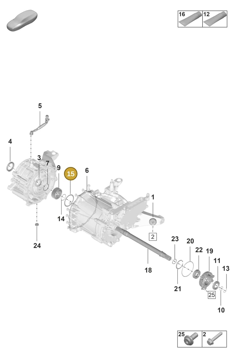 9J1409686R — Porsche Taycan Sport Turismo (2019-2024) diagram p56354100, position 15