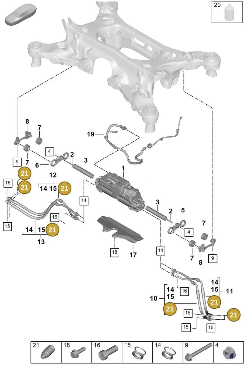 9J1412047 — Porsche Panamera (2023-2025) diagram p62502050, position 21