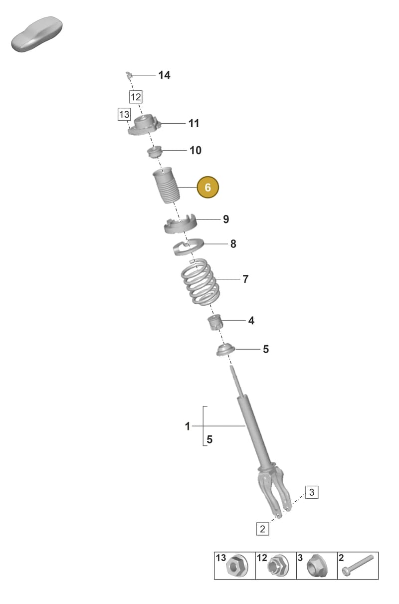 9J1412137 — Porsche Taycan Sport Turismo (2019-2024) diagram p56402010, position 6