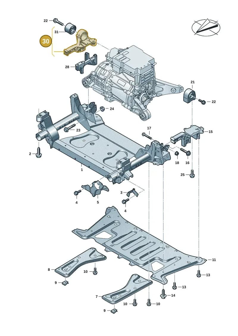 9J1413366B — Audi RS e-tron GT (2020-2025) diagram 4j1399200, position 30
