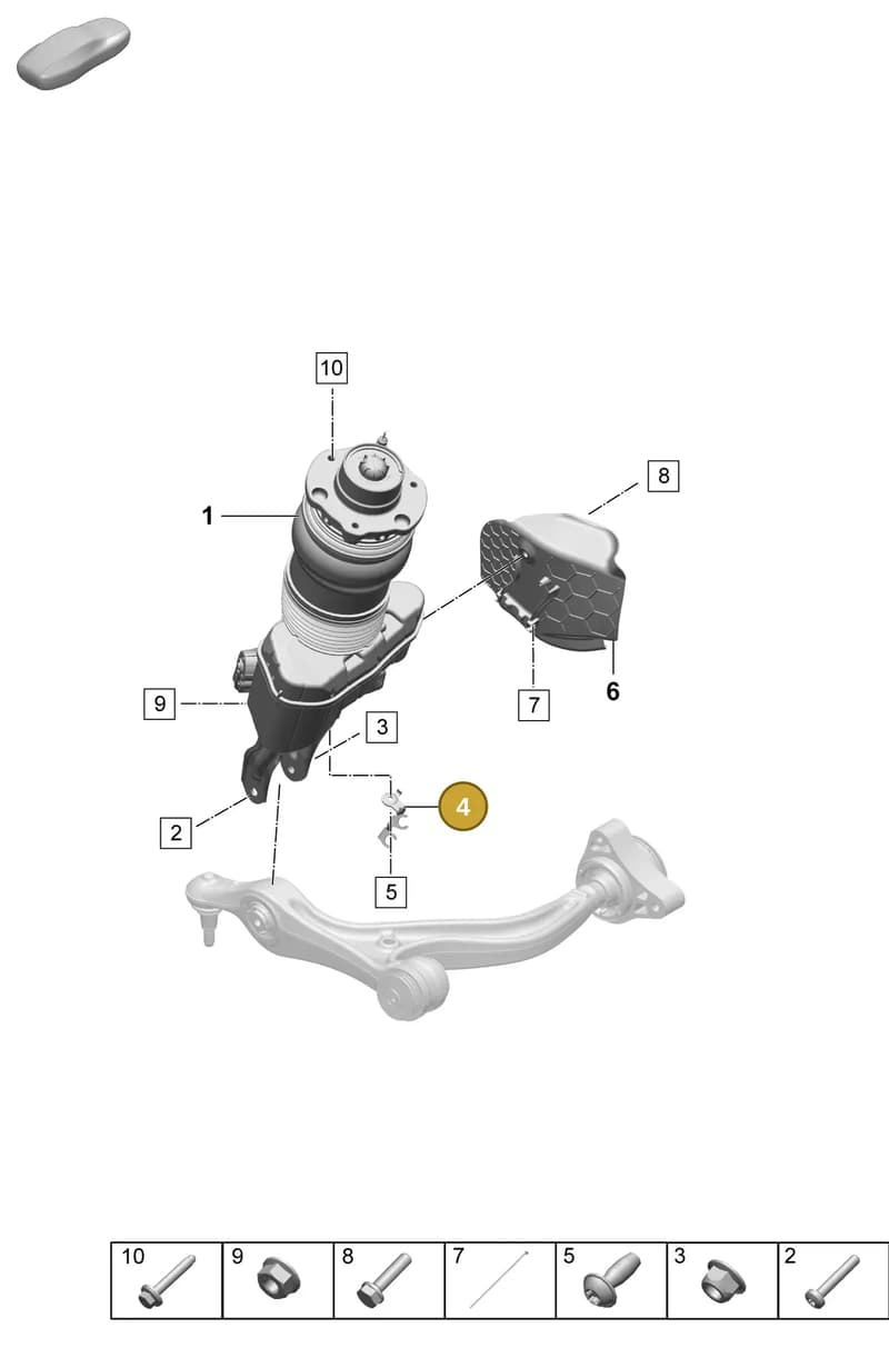 9J1413787D — Porsche Taycan Sport Turismo (2023-2025) diagram p64402000, position 4