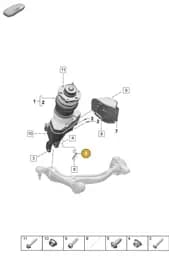 9J1413788E Porsche Cable Holder