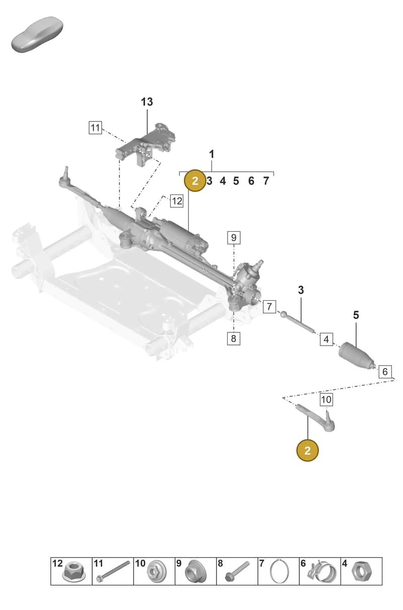 9J1423811B — Porsche Taycan Sport Turismo (2023-2025) diagram p56403000, position 2