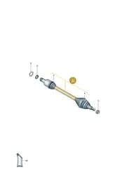 9J1501201D Porsche Drive Shaft