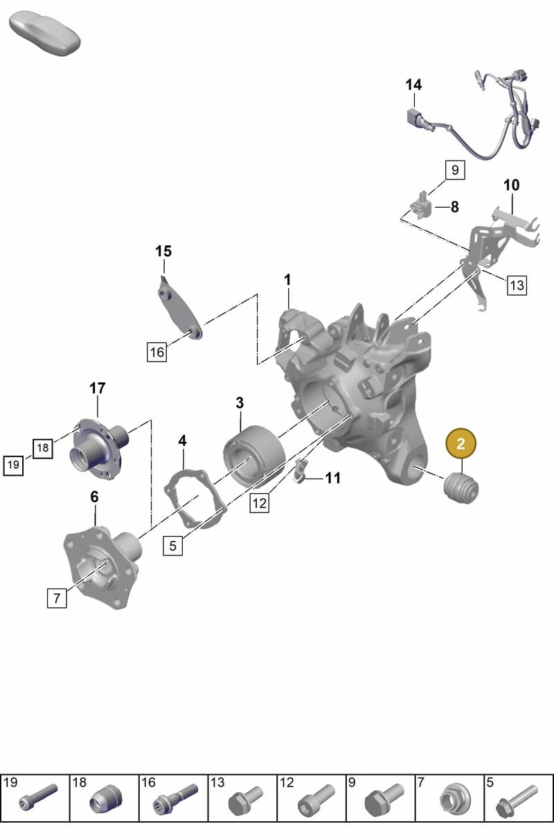 9J1501341 — Porsche Panamera (2023-2025) diagram p62501020, position 2