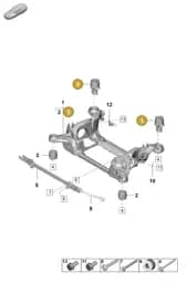 9J1505543B Porsche Hydro-Mounting