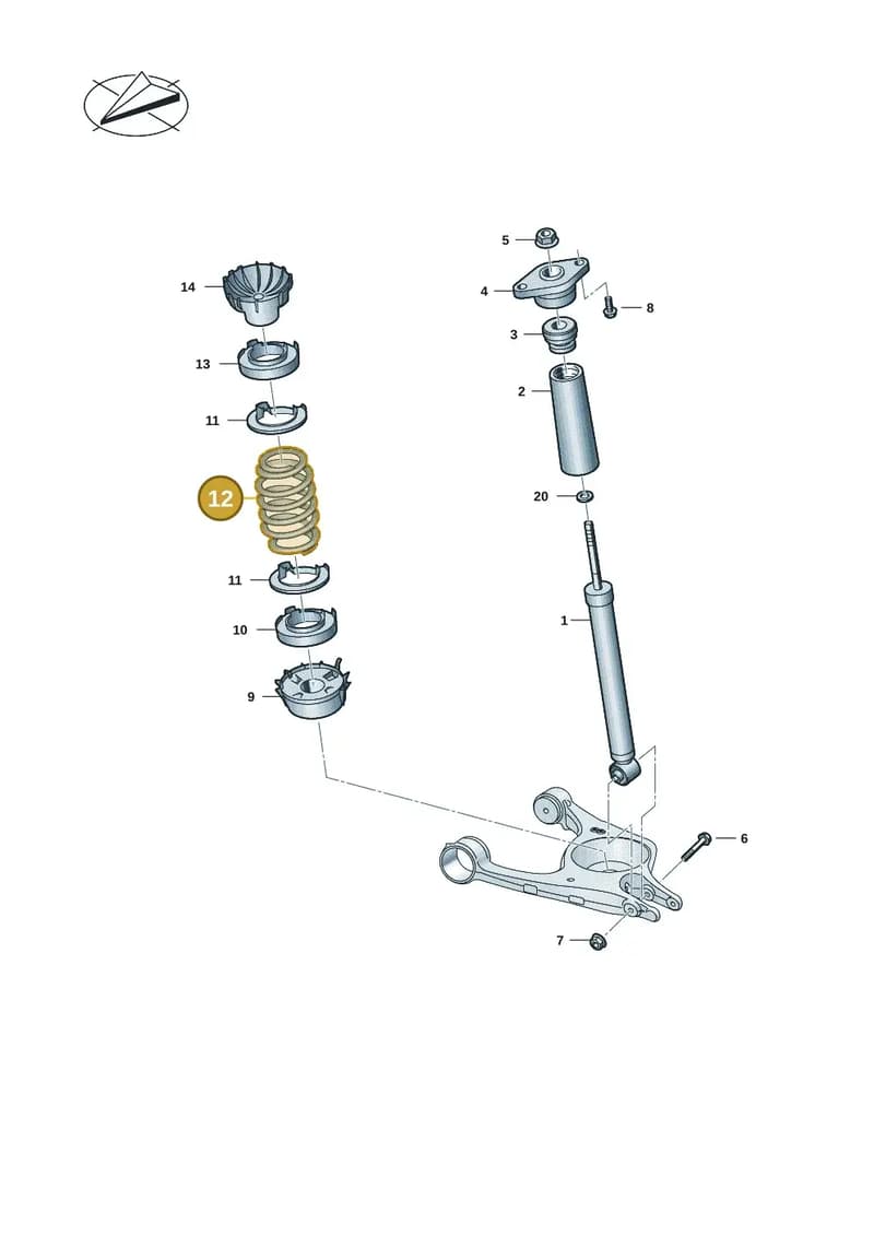 9J1511115A — Audi RS e-tron GT (2020-2025) diagram 4j1511000, position 12