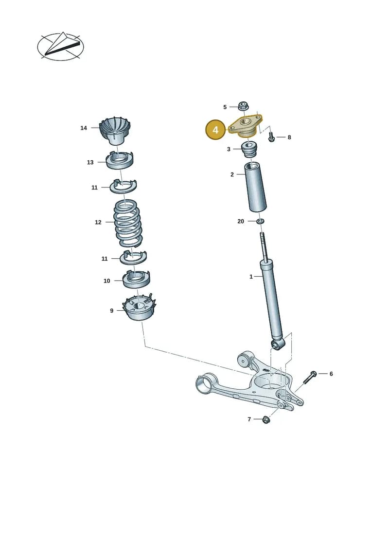 9J1513353 — Audi RS e-tron GT (2020-2025) diagram 4j1511000, position 4