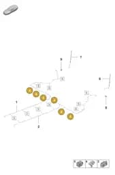 9J1611320B Porsche Brake Line Bracket