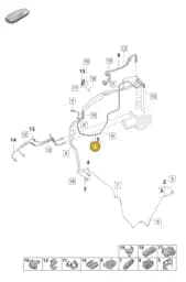 9J1611708N Porsche Brake Hose