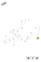 9J1611797F Porsche Retainer for Brake Hose