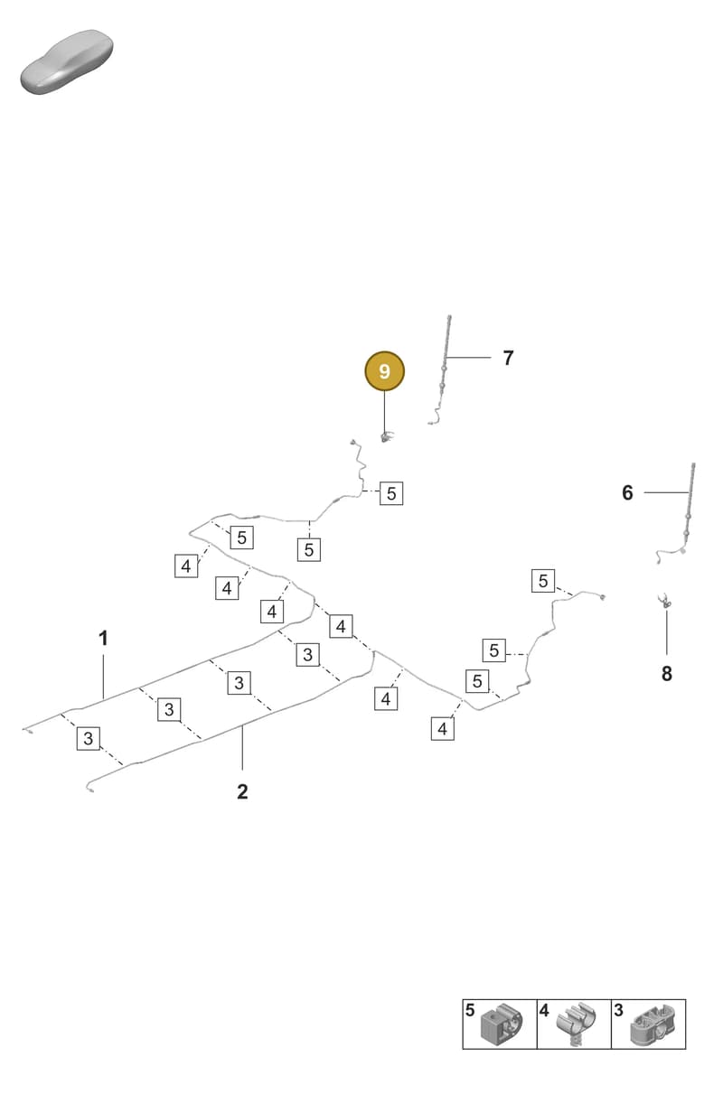 9J1611798B — Porsche Taycan Sport Turismo (2019-2024) diagram p56604020, position 9