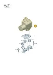 9J1614095RY Porsche Hydraulic Unit