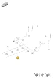 9J1614743D Porsche Brake Line