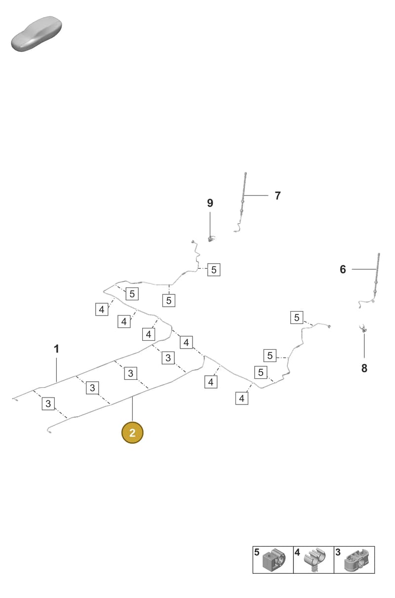 9J1614743 — Porsche Taycan Sport Turismo (2019-2024) diagram p56604020, position 2