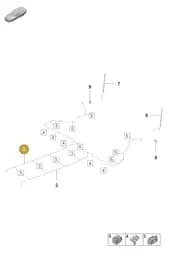 9J1614763D Porsche Brake Line