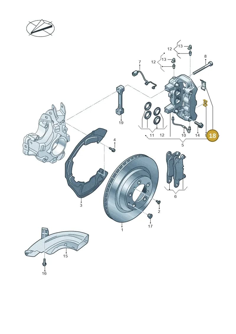 9J1615133 — Audi RS e-tron GT (2020-2025) diagram 4j1615060, position 18