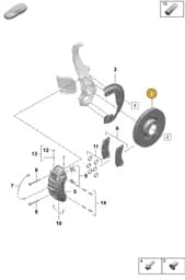 9J1615301A Porsche Brake Disc