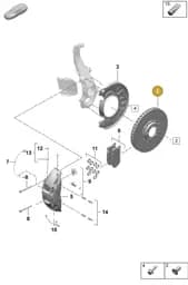 9J1615302D Porsche Brake Disc