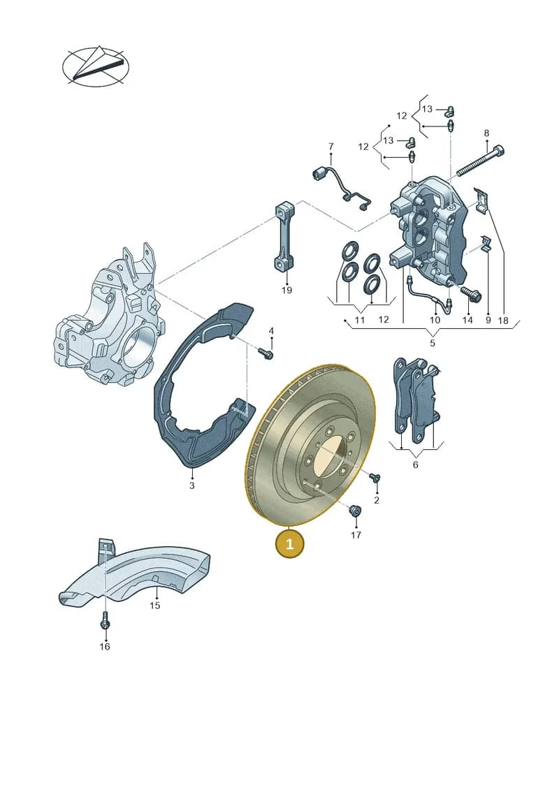 9J1615601B — Audi RS e-tron GT (2020-2025) diagram 4j1615060, position 1