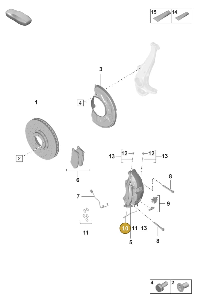 9J1615701A — Porsche Taycan Sport Turismo (2023-2025) diagram p56602010, position 10