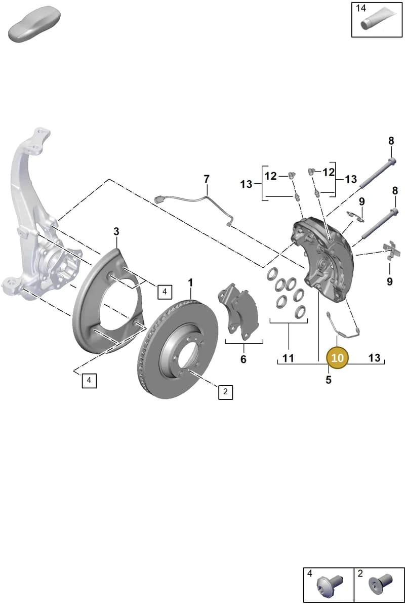 9J1615701A — Porsche Cayenne Coupe (2023-2023) diagram p60602000, position 10