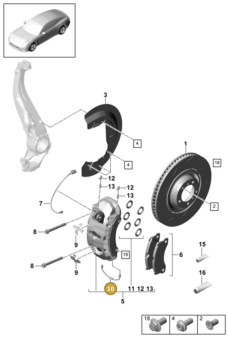 9J1615701B — Porsche Panamera (2016-2020) diagram p49602000, position 10