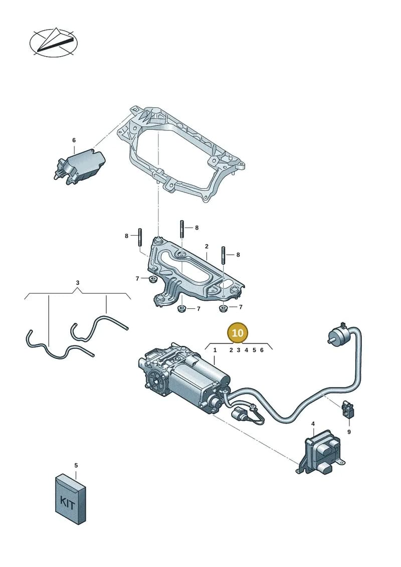 9J1616006D — Audi RS e-tron GT (2020-2025) diagram 4j1616000, position 10