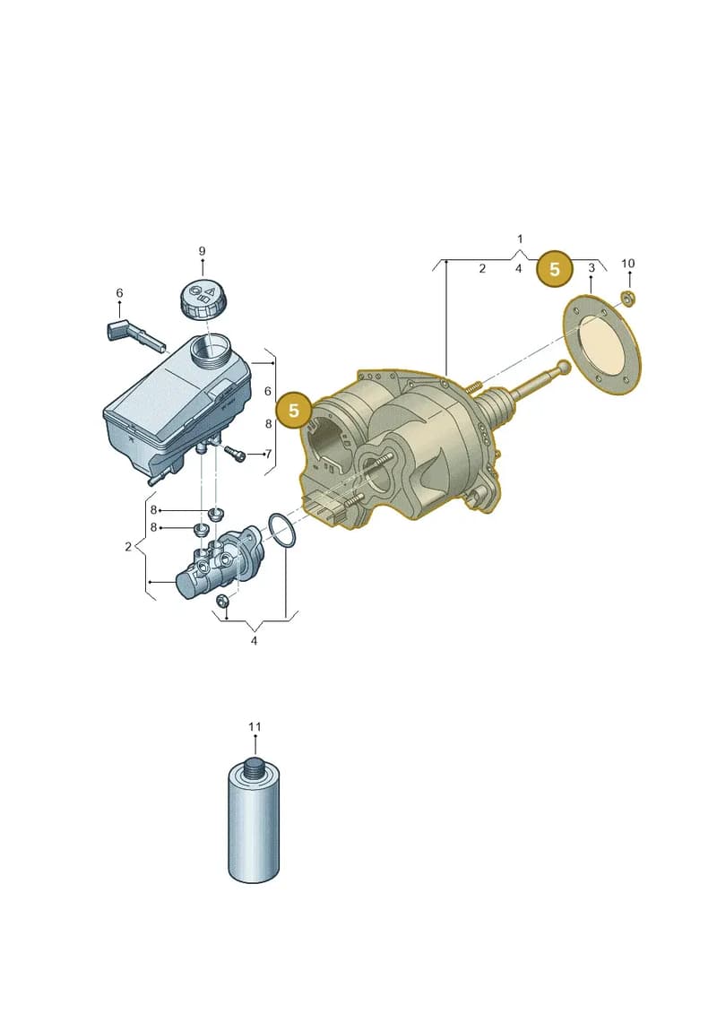 9J1616123A — Audi RS e-tron GT (2020-2025) diagram 4j1612020, position 5