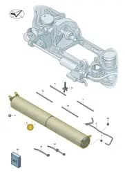 9J1616202E Porsche Pressure Accumulator