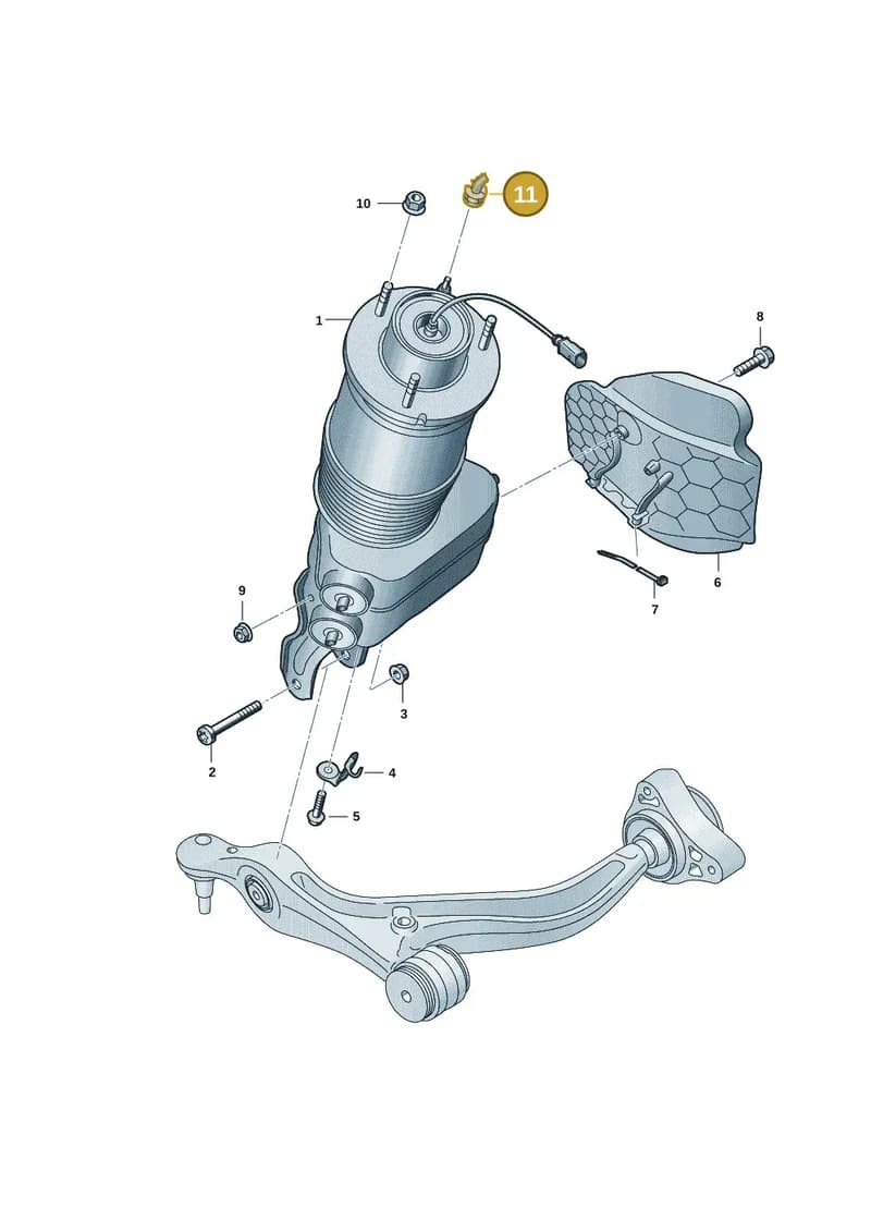 9J1616219 — Audi RS e-tron GT (2020-2025) diagram 4j1411060, position 11