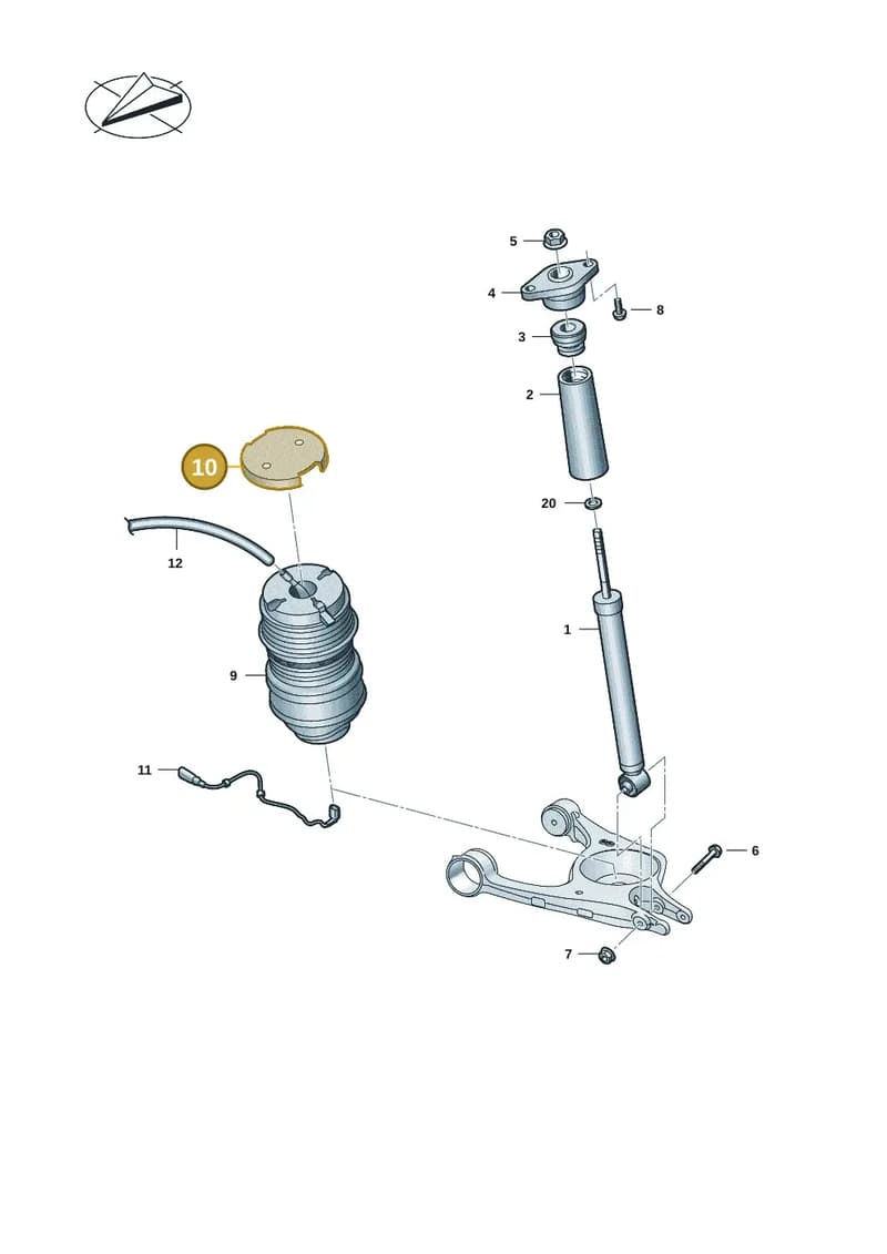 9J1616297A — Audi RS e-tron GT (2020-2025) diagram 4j1511100, position 10