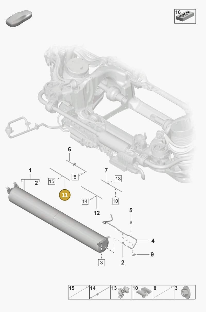 9J1616647B — Porsche Taycan Sport Turismo (2019-2024) diagram p56504050, position 11