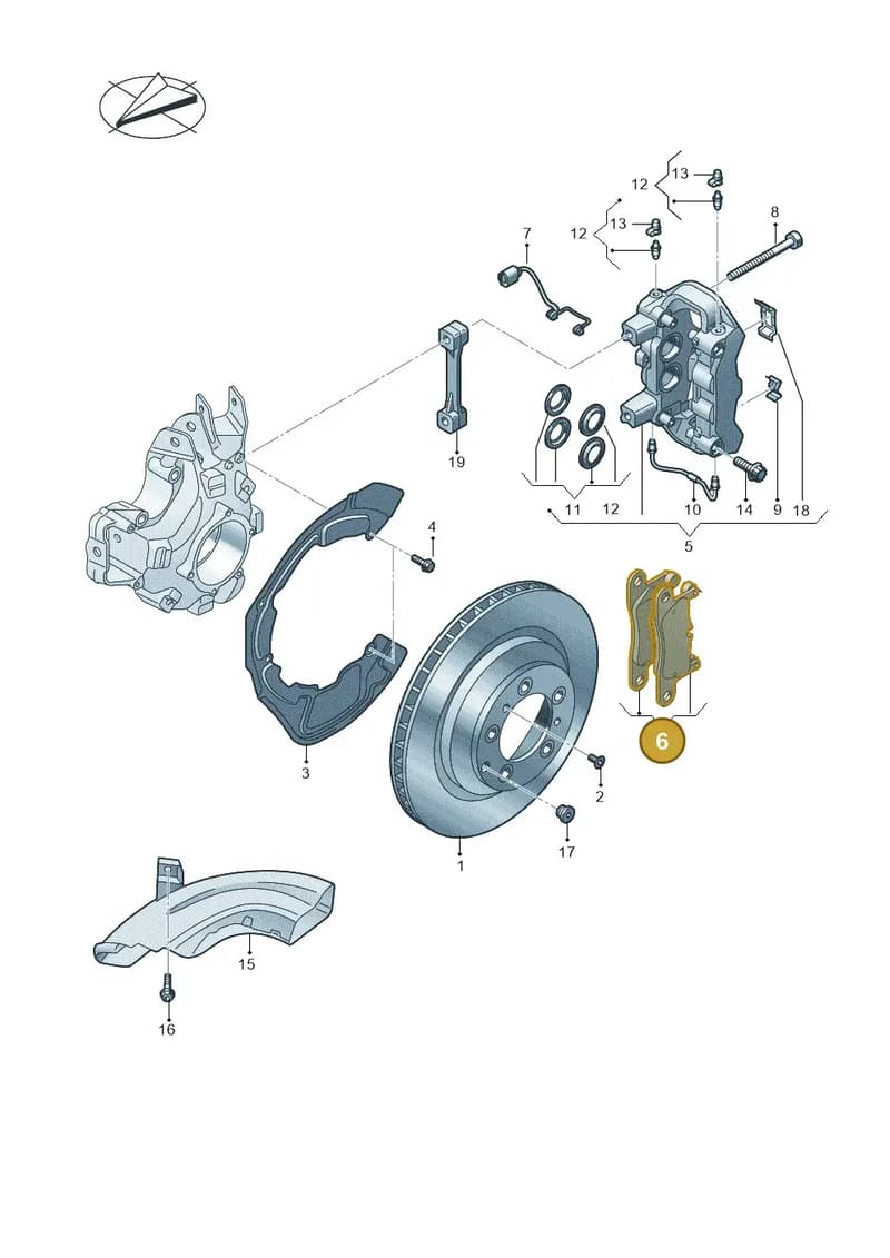 9J1698451F — Audi RS e-tron GT (2020-2025) diagram 4j1615060, position 6