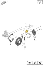 9J1698995 Porsche Cup Expander Spring