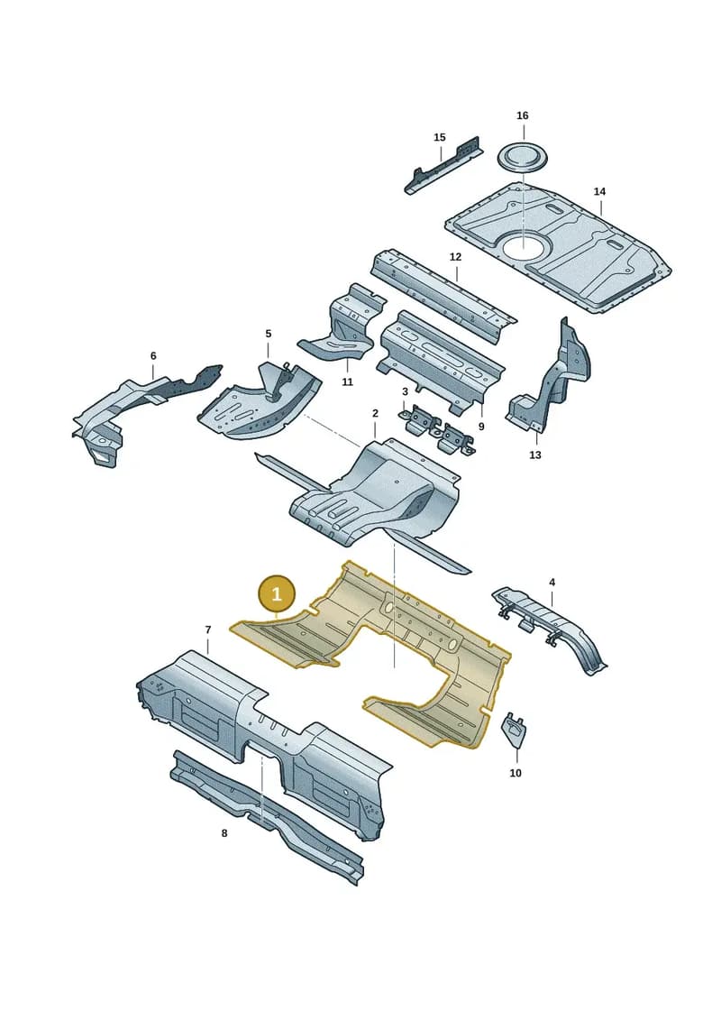 9J1803053Y — Audi RS e-tron GT (2020-2025) diagram 4j1803050, position 1