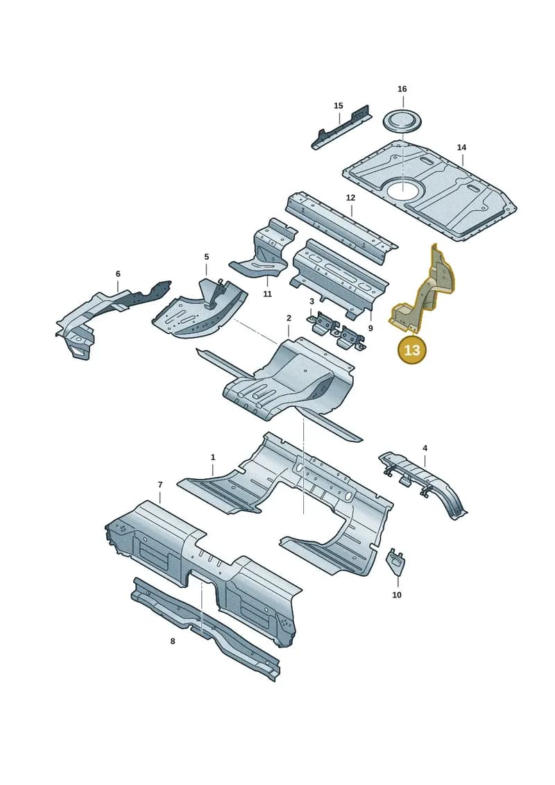 9J1803152Y — Audi RS e-tron GT (2020-2025) diagram 4j1803050, position 13