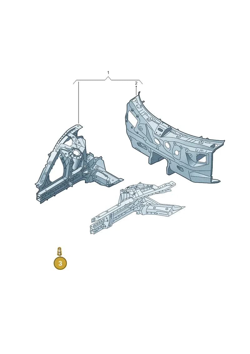 9J1803207AY — Audi RS e-tron GT (2020-2025) diagram 4j1805100, position 3