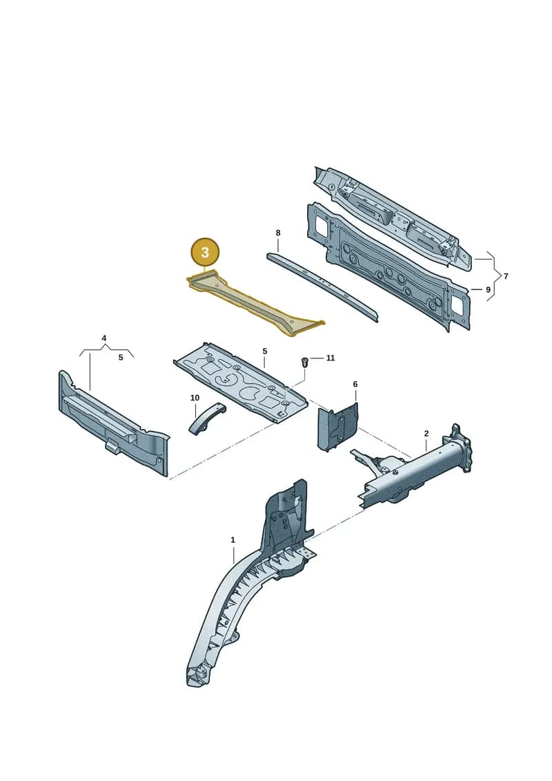 9J1803349Y — Audi RS e-tron GT (2020-2025) diagram 4j1803060, position 3