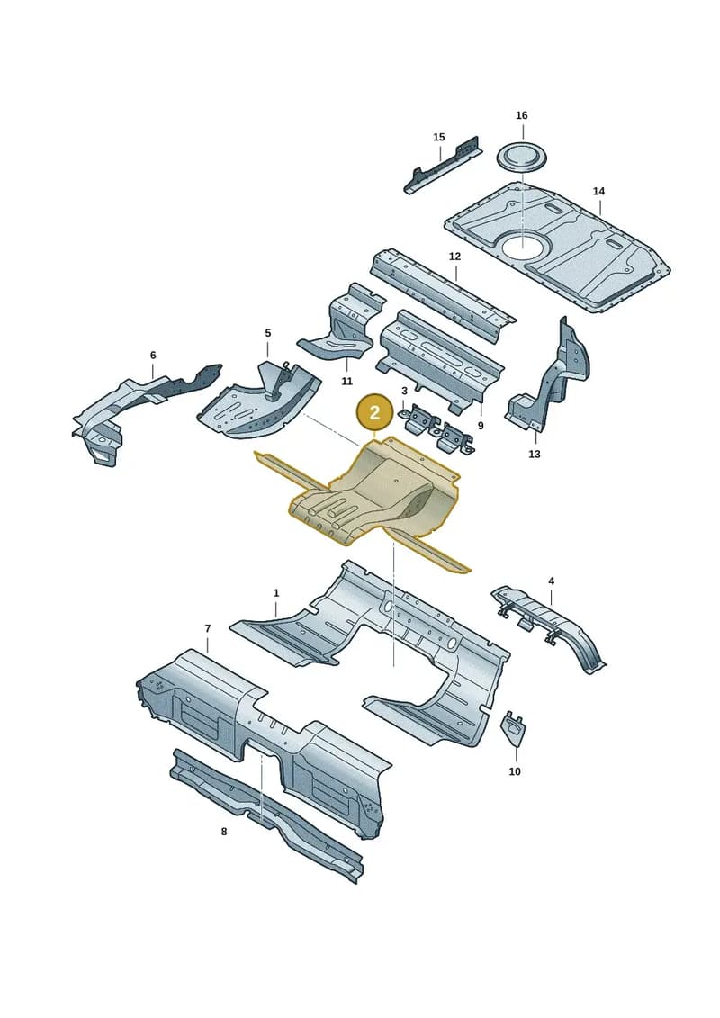 9J1804383AY — Audi RS e-tron GT (2020-2025) diagram 4j1803050, position 2