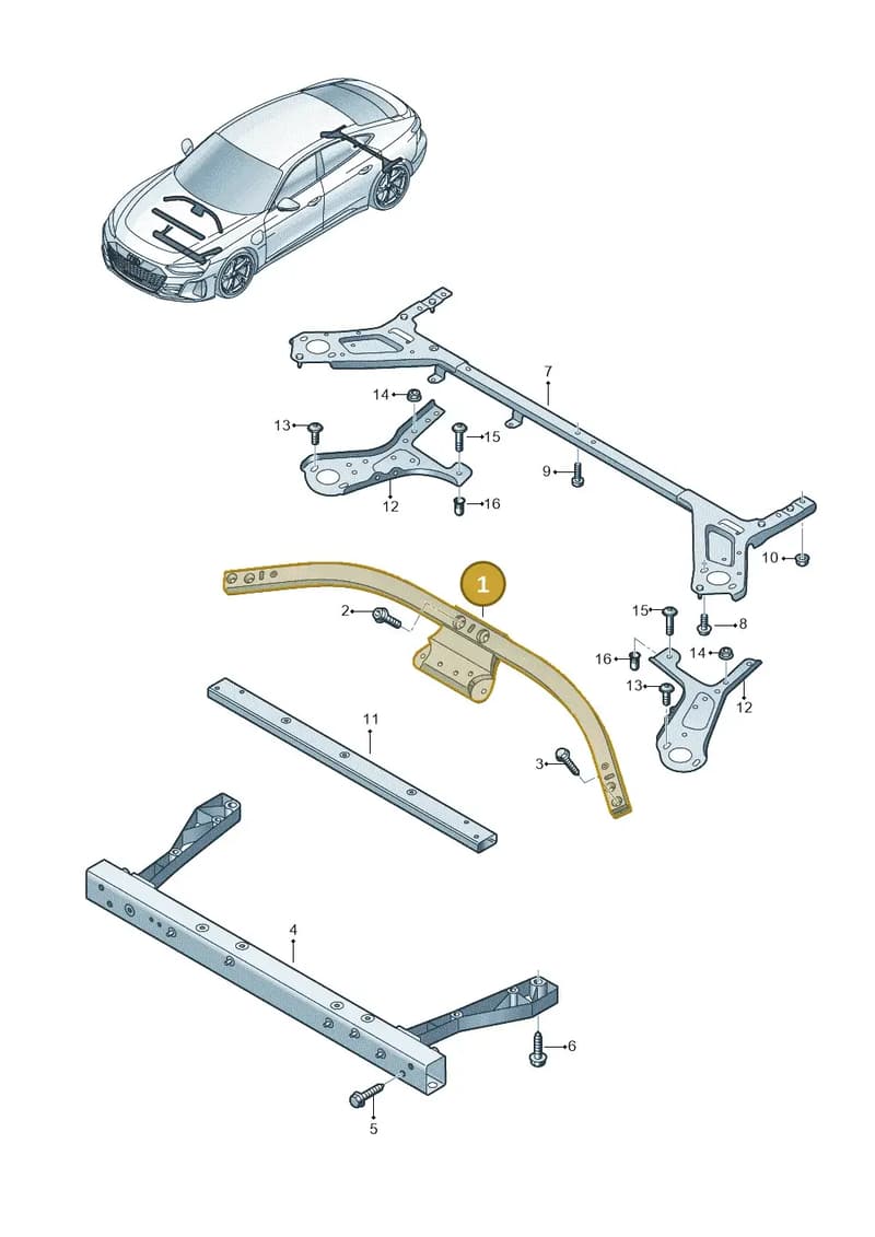 9J1805475 — Audi RS e-tron GT (2020-2025) diagram 4j1803001, position 1