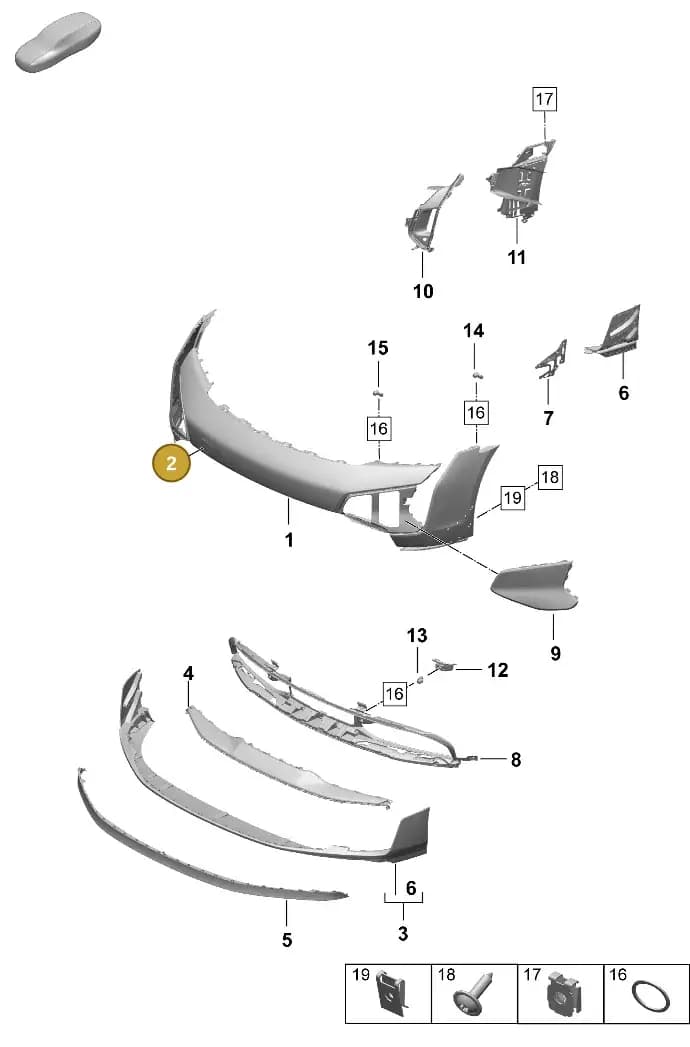 9J1807155AB — Porsche Taycan Sport Turismo (2023-2025) diagram p64802080, position 2