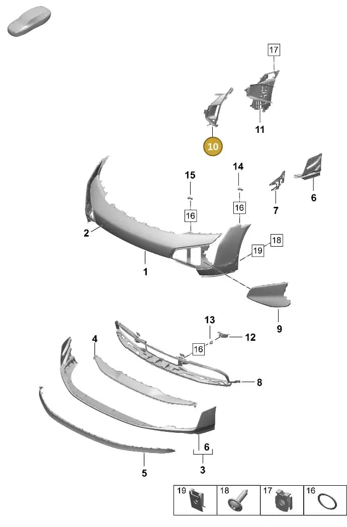 9J1807681ABOK1 — Porsche Taycan Sport Turismo (2023-2025) diagram p64802080, position 10