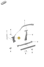 9J1809204Y Porsche Reinforcement for A-Pillar